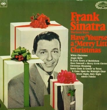 Frank Sinatra Christmas album sleeve with wrapped presents